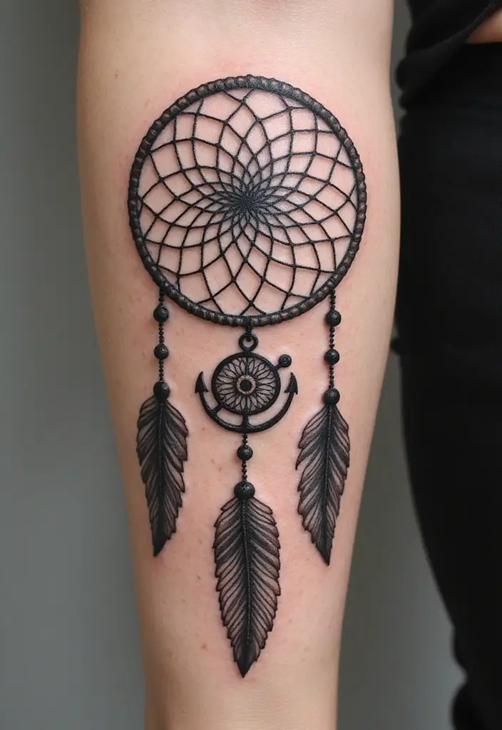50 Dream Catcher Tattoo Meaning Ideas with Deep Symbolism 42 50 Dream Catcher Tattoo Meaning Ideas with Deep Symbolism - 42. The Journey of Resilience