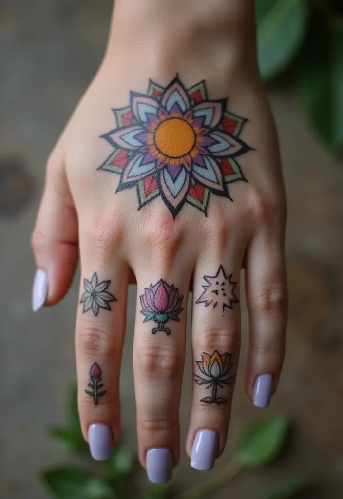 50 Beautiful Hand Tattoos for Women with Unique Design Ideas 42 50 Beautiful Hand Tattoos for Women with Unique Design Ideas - 42. Healing Symbols