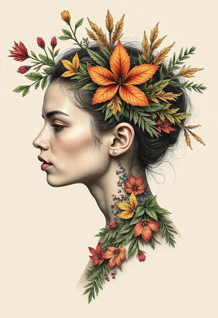 50 Shrunken Head Tattoo Designs for Bold and Edgy Styles - 43. Seasonal Themes