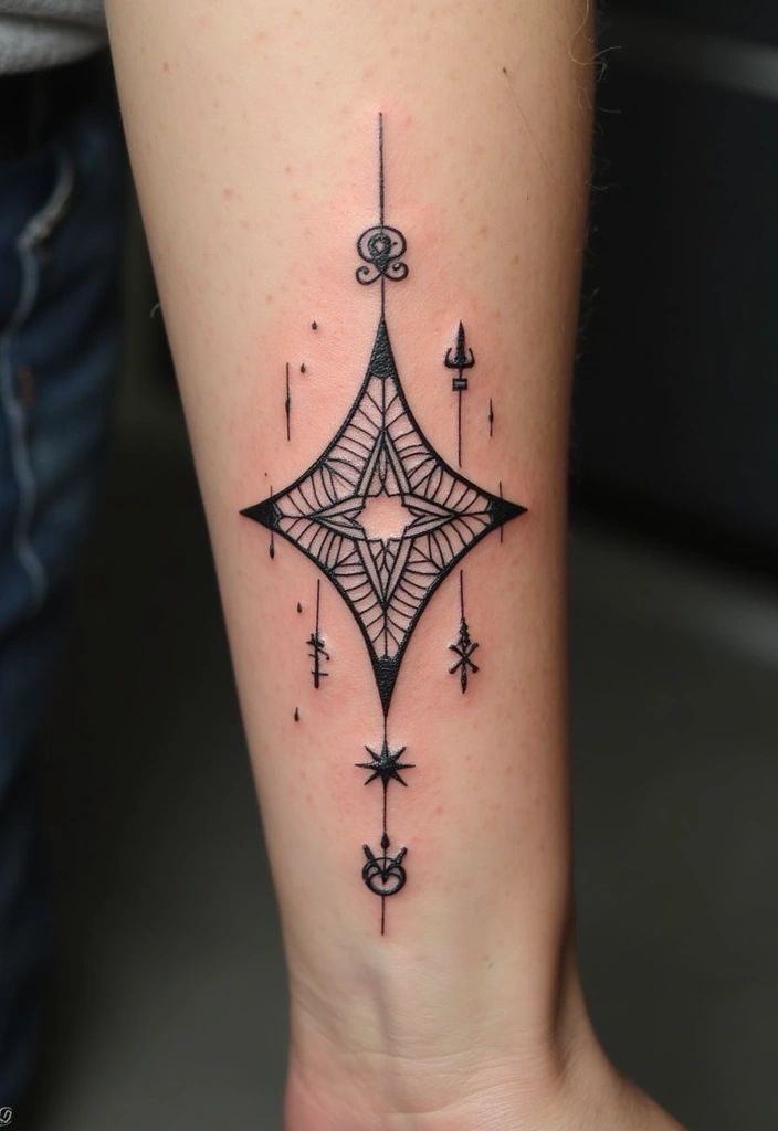 50 Star Tattoo Meaning Ideas and Symbolism Explained! - 43. Star Tattoos with Personal Symbols