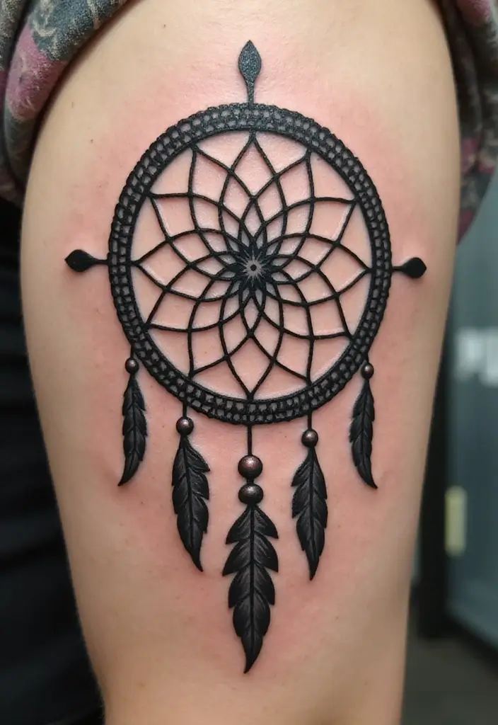 50 Dream Catcher Tattoo Meaning Ideas with Deep Symbolism 44 50 Dream Catcher Tattoo Meaning Ideas with Deep Symbolism - 44. The Journey of Self-Improvement