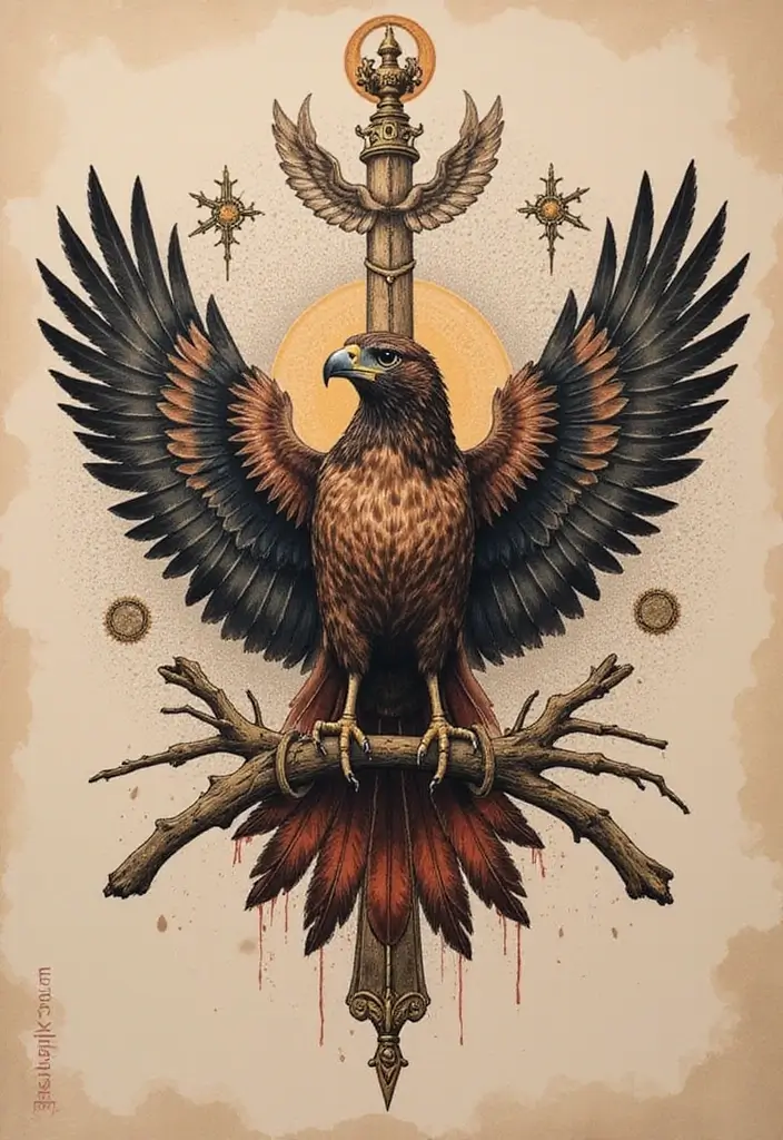 50 Hawk Tattoo Meaning Designs and Symbolism You Should Know 44 50 Hawk Tattoo Meaning Designs and Symbolism You Should Know - 44. The Guardian of Values