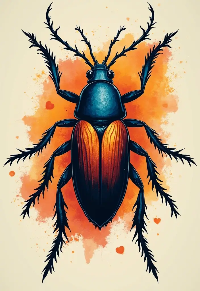 50 Bug Pin Tattoo Designs That Are Unique and Creative - 45. Modern Insect Art Tattoos