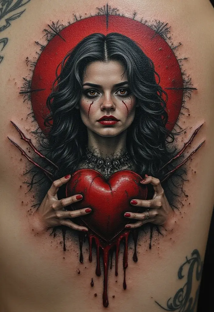 50 Berserk Tattoo Ideas Inspired by the Iconic Manga 45 50 Berserk Tattoo Ideas Inspired by the Iconic Manga - 45. The Heart of Darkness