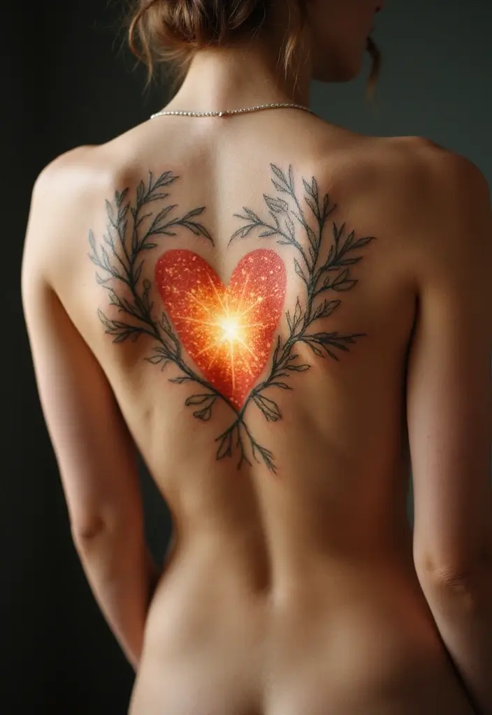 50 Christian Back Tattoos with Meaningful and Powerful Designs - 45. The Divine Connection