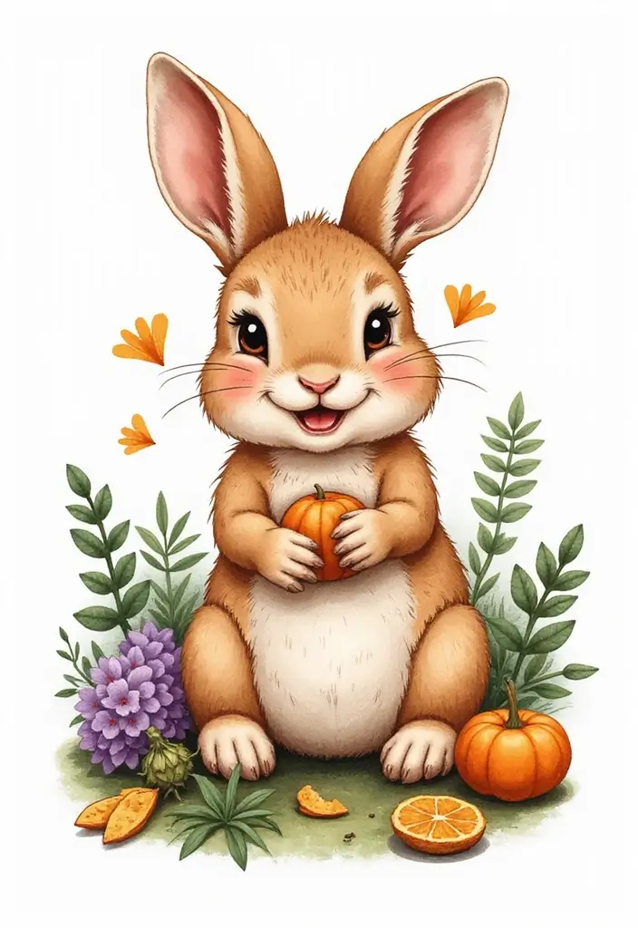50 Rabbit Tattoo Meaning Inspirations and Cultural Symbolism - 45. The Play of Nature