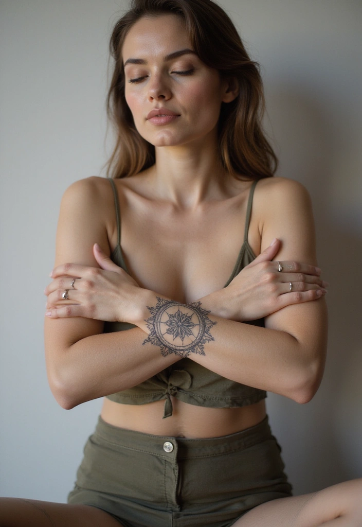 50 Compass Tattoo Meaning Ideas and Symbolic Designs - 46. The Compass of Awareness