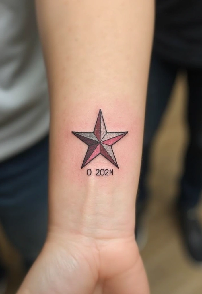 50 Star Tattoo Meaning Ideas and Symbolism Explained! - 46. Star Tattoos with Personal Dates