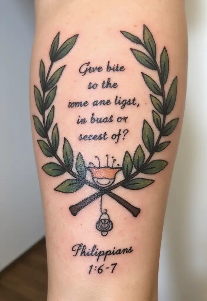 50 Beautiful Bible Verse Tattoo Ideas for Faith and Inspiration 47 50 Beautiful Bible Verse Tattoo Ideas for Faith and Inspiration - 47. Philippians 4:6-7 - 'Do not be anxious about anything, but in every situation, by prayer and petition…'