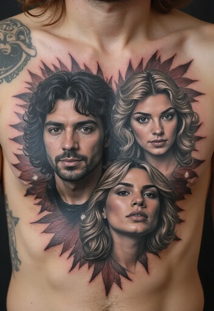 50 Best Chest Tattoo Ideas for Men and Women in 2025 47 50 Best Chest Tattoo Ideas for Men and Women in 2025 - 47. Heroes and Icons