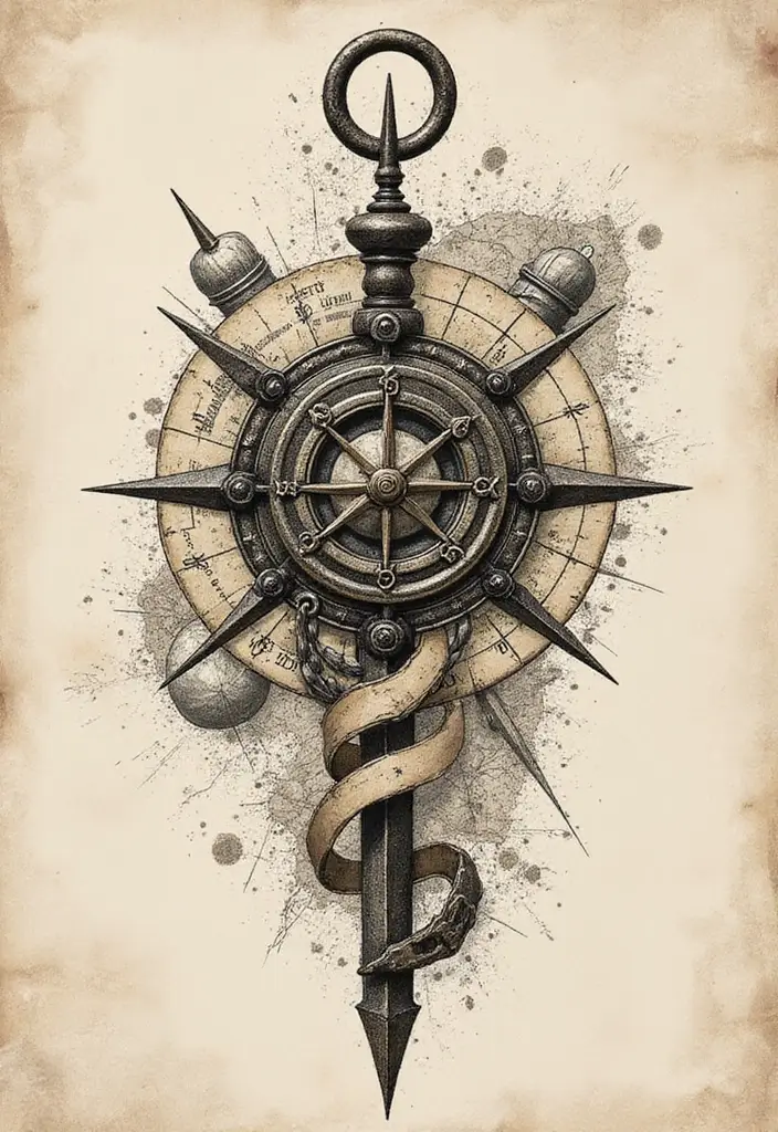 50 God of War Tattoo Ideas for True Fans of the Game - 47. The Call of Adventure