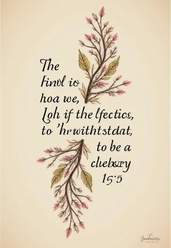 50 Beautiful Bible Verse Tattoo Ideas for Faith and Inspiration 48 50 Beautiful Bible Verse Tattoo Ideas for Faith and Inspiration - 48. John 15:5 - 'I am the vine; you are the branches'