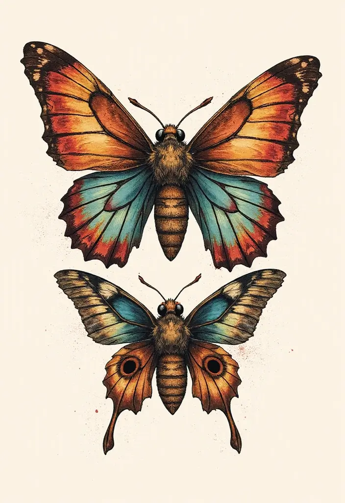 50 Family Tattoo Ideas to Celebrate Love and Connection 48 50 Family Tattoo Ideas to Celebrate Love and Connection - 48. Moth Tattoos