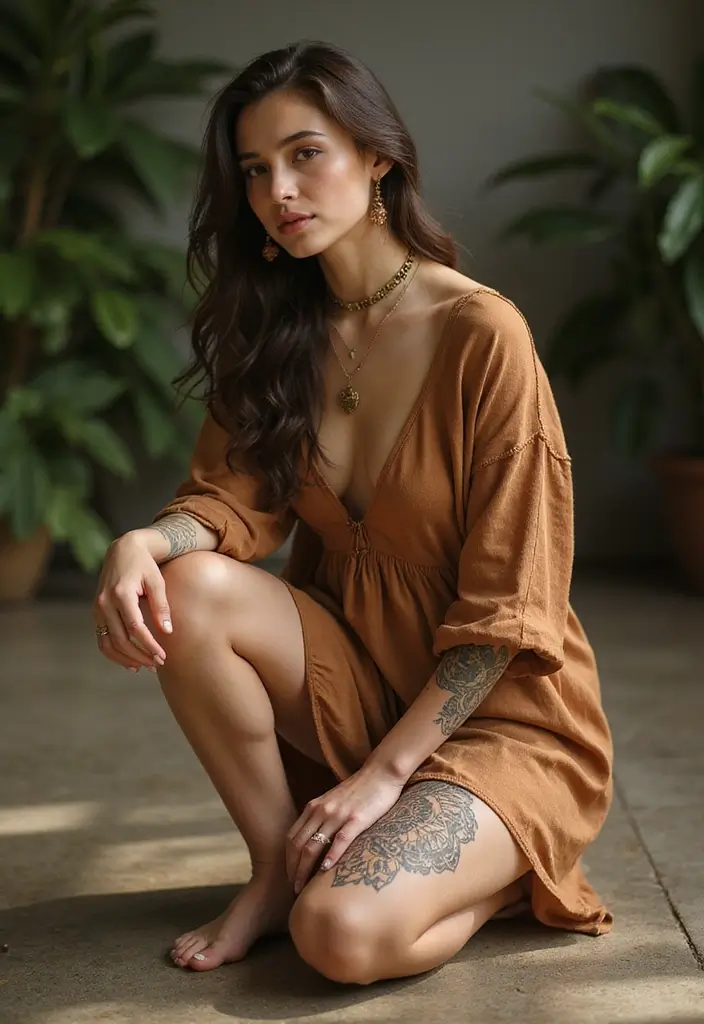 50 Mandala Knee Tattoos for Women with Elegant Patterns - 48. Mandala with an Animal Spirit
