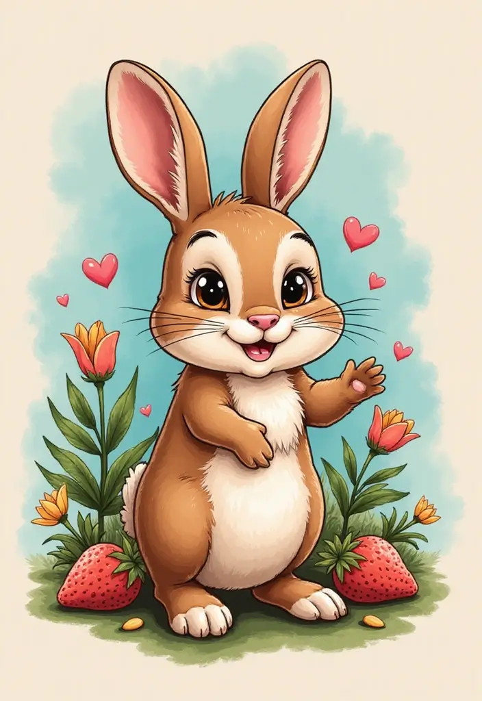 50 Rabbit Tattoo Meaning Inspirations and Cultural Symbolism - 48. The Essence of Playfulness