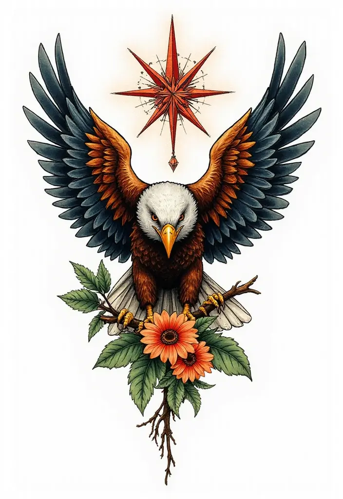 50 Eagle Tattoo Meaning Ideas and Symbolic Designs 49 50 Eagle Tattoo Meaning Ideas and Symbolic Designs - 49. Eagle with a Vision