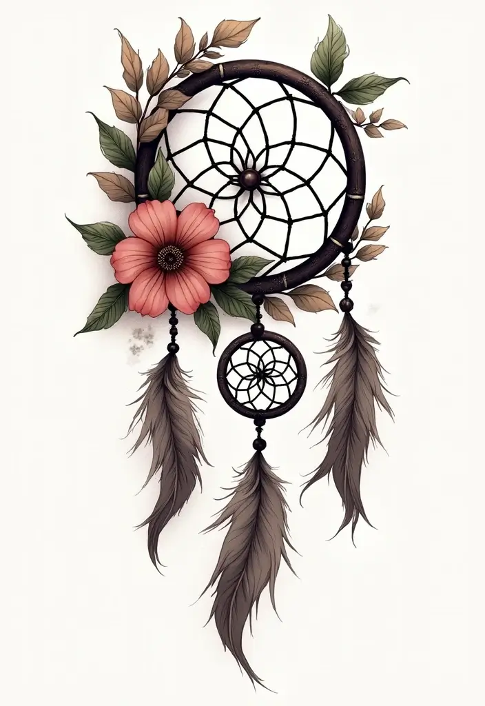 50 Dream Catcher Tattoo Meaning Ideas with Deep Symbolism 4 50 Dream Catcher Tattoo Meaning Ideas with Deep Symbolism - 4. Connection to Nature