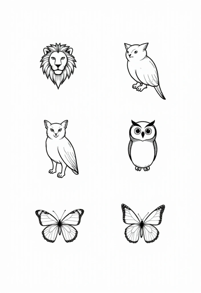 50 Line Art Custom Tattoos for Minimalist and Creative Designs 4 50 Line Art Custom Tattoos for Minimalist and Creative Designs - 4. Minimalist Animals