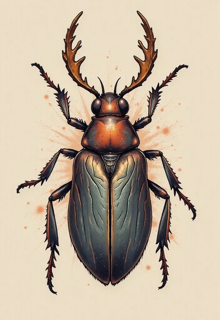 50 Bug Pin Tattoo Designs That Are Unique and Creative - 50. Unique Insect Illustrations