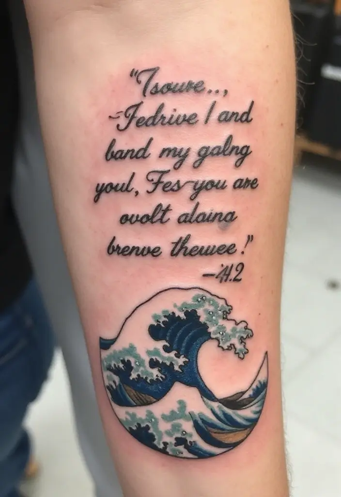 50 Beautiful Bible Verse Tattoo Ideas for Faith and Inspiration 50 50 Beautiful Bible Verse Tattoo Ideas for Faith and Inspiration - 50. Isaiah 43:2 - 'When you pass through the waters, I will be with you'