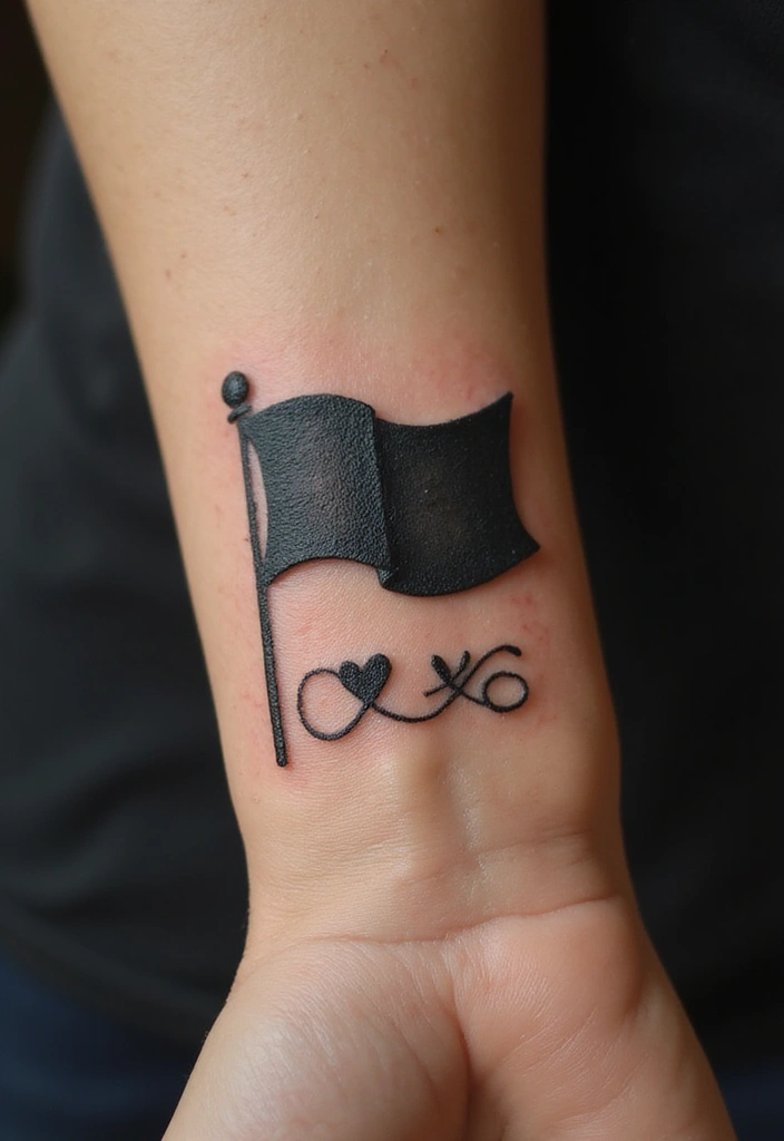 50 Black Flag Tattoo Meaning Inspirations and Symbolism 50 50 Black Flag Tattoo Meaning Inspirations and Symbolism - 50. The Legacy of Love
