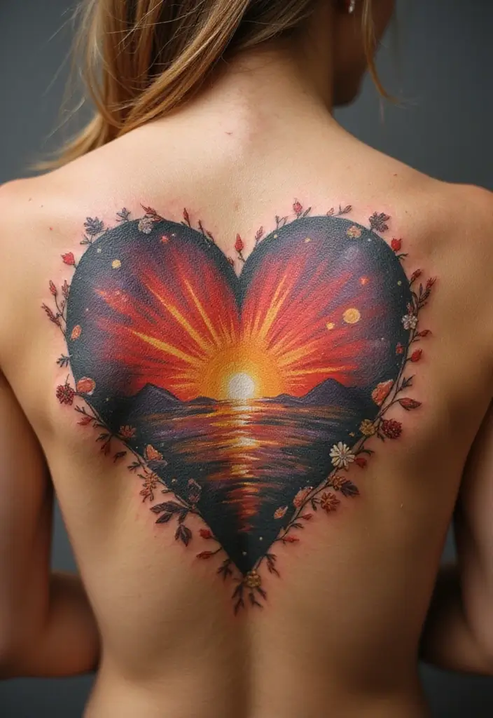 50 Christian Back Tattoos with Meaningful and Powerful Designs - 50. The Love of God
