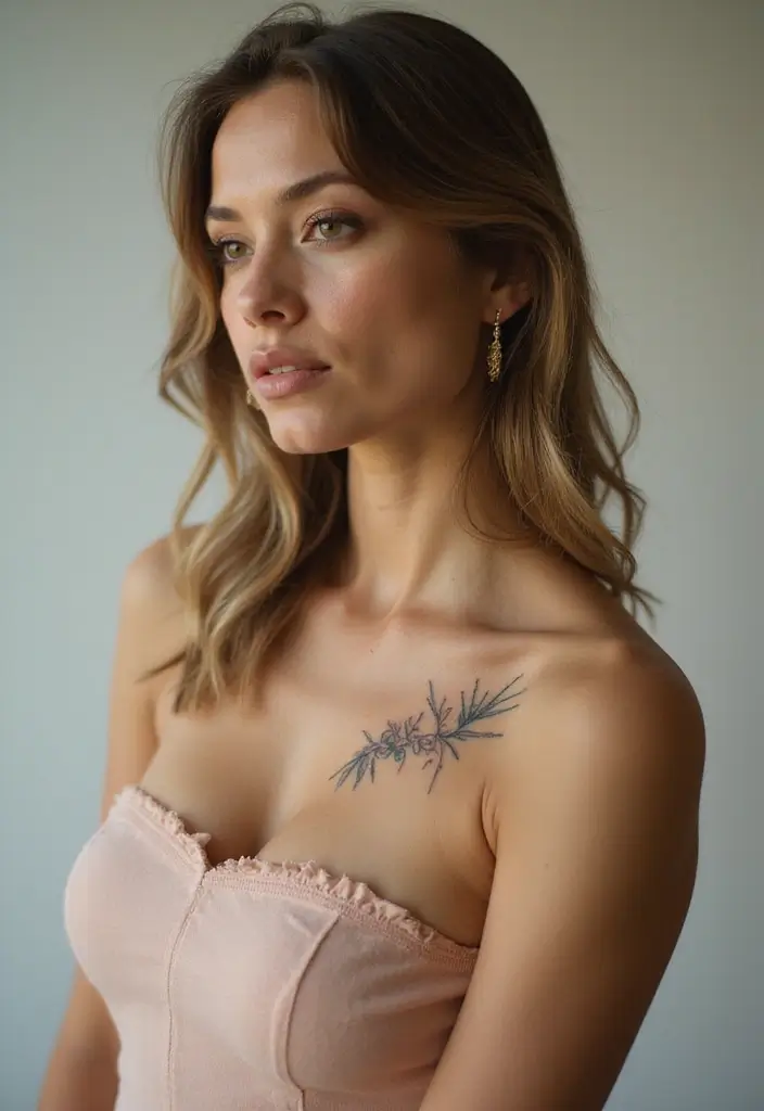 50 Elegant Collarbone Tattoo Ideas for Women 50 50 Elegant Collarbone Tattoo Ideas for Women - 50. Your Story in Symbols