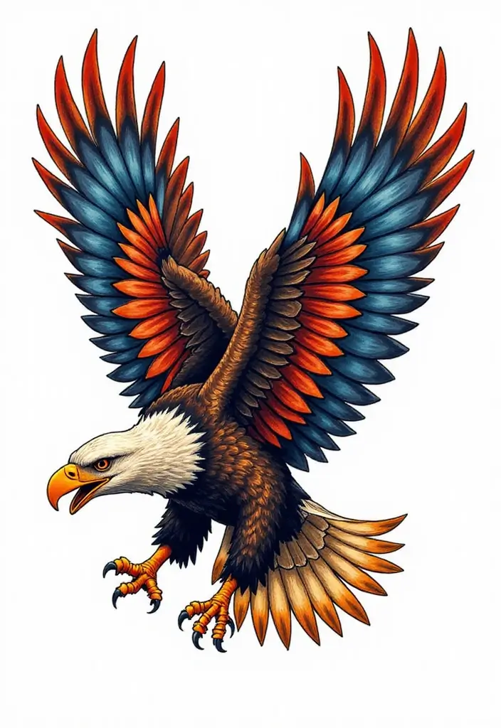 50 Eagle Tattoo Meaning Ideas and Symbolic Designs 50 50 Eagle Tattoo Meaning Ideas and Symbolic Designs - 50. Eagle as a Symbol of Freedom