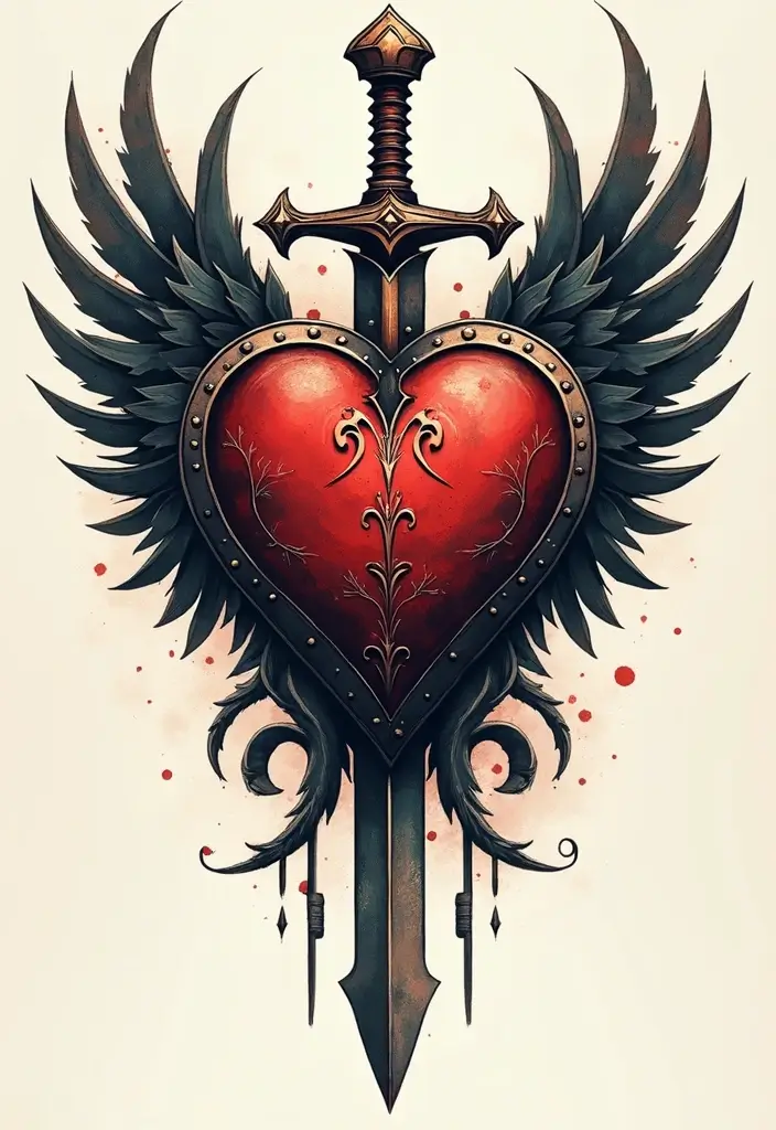 50 God of War Tattoo Ideas for True Fans of the Game - 50. The Heart of a Warrior