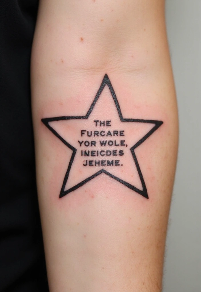 50 Star Tattoo Meaning Ideas and Symbolism Explained! - 50. Star Tattoos as Personal Mantras