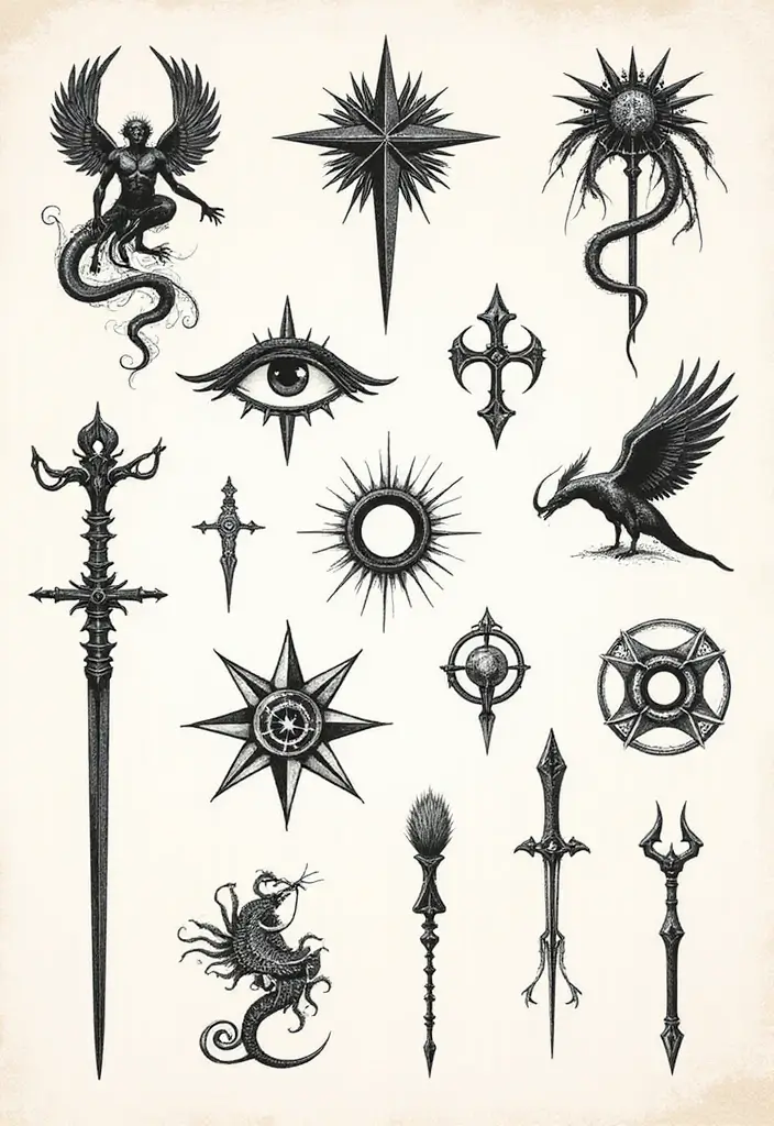 50 God of War Tattoo Ideas for True Fans of the Game - 5. Norse Mythology Symbols