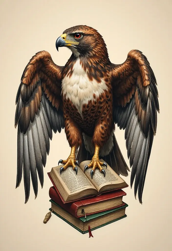 50 Hawk Tattoo Meaning Designs and Symbolism You Should Know 5 50 Hawk Tattoo Meaning Designs and Symbolism You Should Know - 5. The Wise One