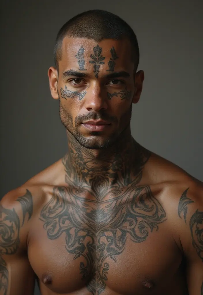 30 Head Tattoos for Men with Unique and Creative Styles 5 30 Head Tattoos for Men with Unique and Creative Styles - 5. Tribal Patterns