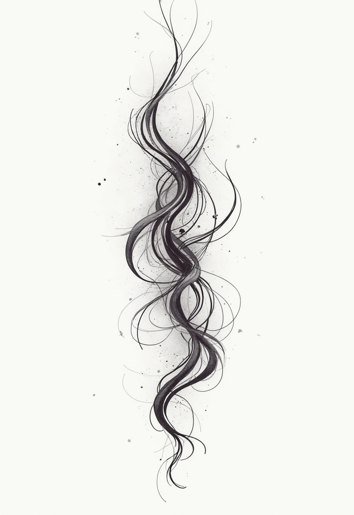 50 Line Art Custom Tattoos for Minimalist and Creative Designs 5 50 Line Art Custom Tattoos for Minimalist and Creative Designs - 5. Abstract Forms