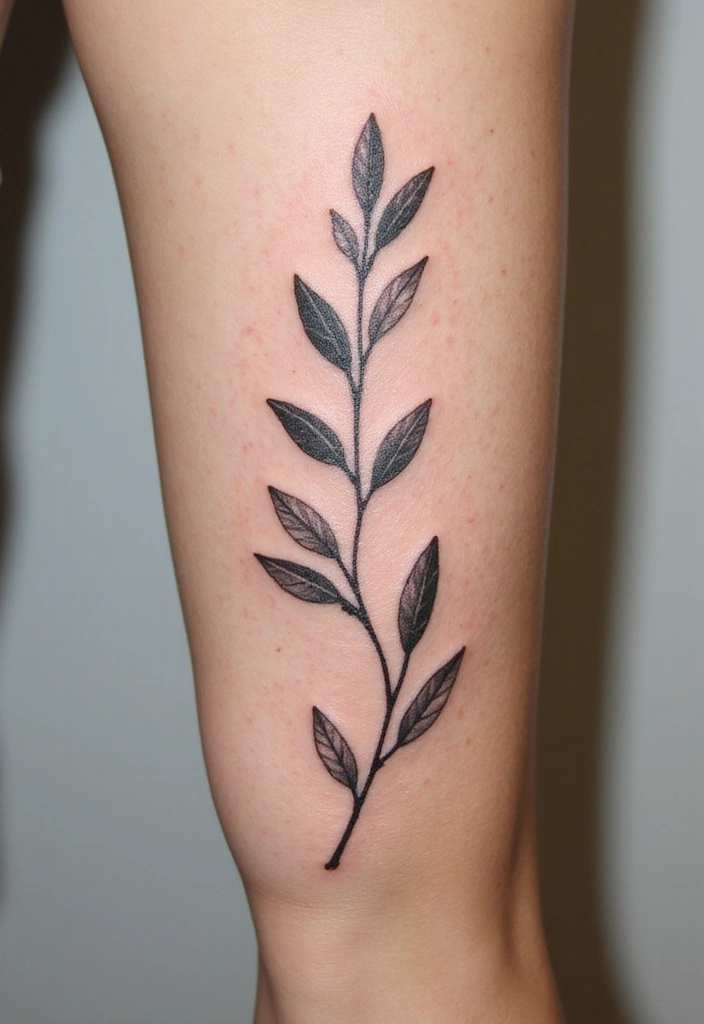30 Olive Branch Tattoo Meaning and Design Inspirations - 5. Stacked Olive Branches