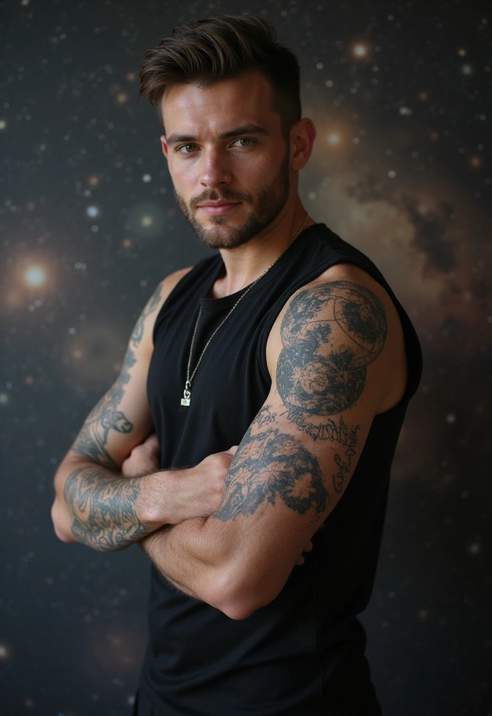 30 Star Tattoos for Men with Bold and Inspiring Ideas 5 30 Star Tattoos for Men with Bold and Inspiring Ideas - 5. Star Map: Your Own Cosmic Blueprint