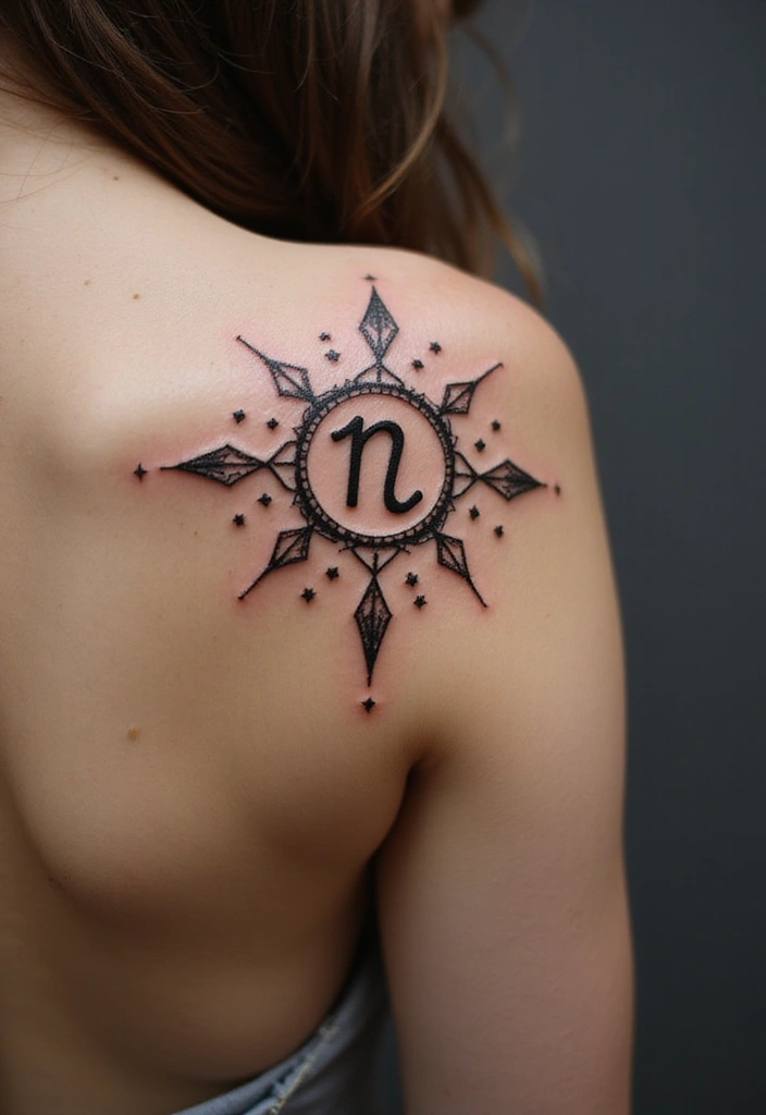 30 Star Tattoos That Are Timeless and Beautiful 5 30 Star Tattoos That Are Timeless and Beautiful - 5. Astrology-Inspired Designs