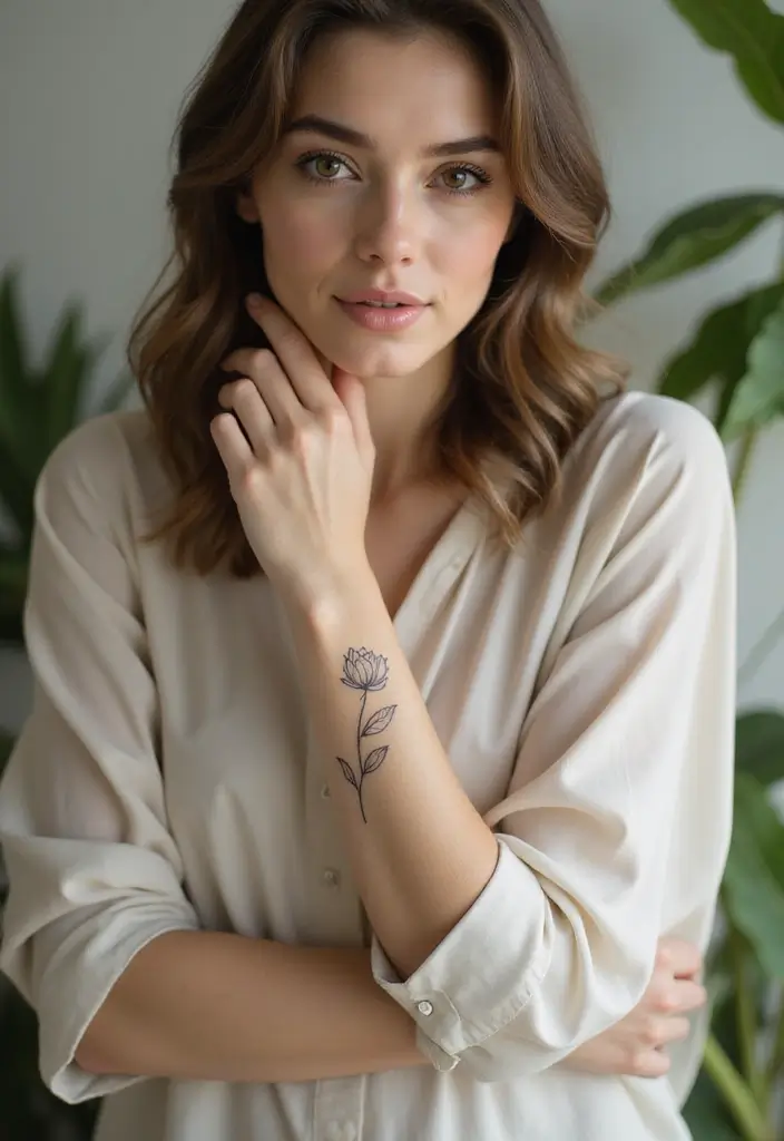 30 Wrist Tattoo Ideas for Women That Are Subtle and Stunning 5 30 Wrist Tattoo Ideas for Women That Are Subtle and Stunning - 5. Simple Lotus