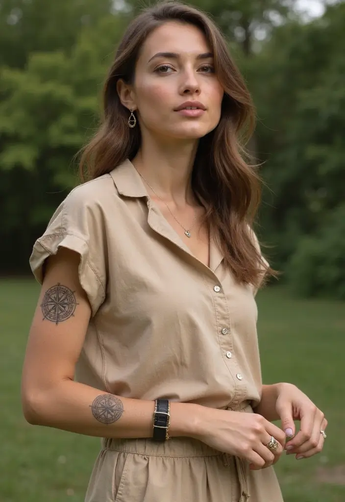 50 Compass Tattoo Meaning Ideas and Symbolic Designs - 6. Independence and Freedom