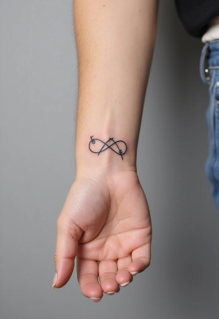 30 Money Tattoo Designs with Symbolism and Creative Styles - 6. Infinity with Dollar Sign