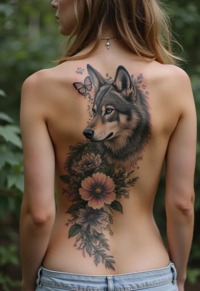 99 Stunning Spine Tattoos for Women to Inspire Your Next Ink - 6. Animal Kingdom