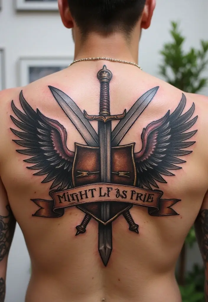 50 Sword Tattoo Designs and Symbolism to Inspire Your Next Ink 6 50 Sword Tattoo Designs and Symbolism to Inspire Your Next Ink - 6. Crossed Swords