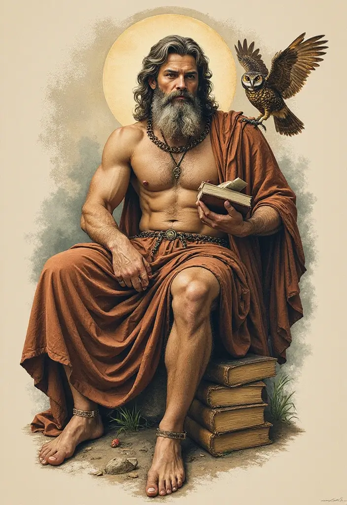 30 Zeus Tattoo Meanings and Design Inspirations - 6. Embodying Wisdom and Knowledge
