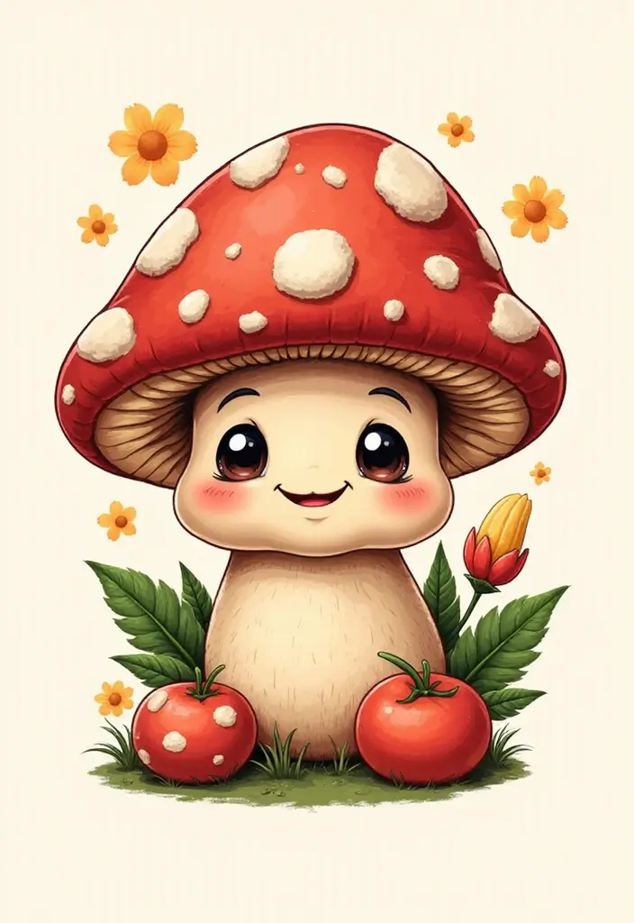 50 Unique Mushroom Tattoo Ideas That'll Leave You Inspired and Curious About Their Symbolism! 7 50 Unique Mushroom Tattoo Ideas That'll Leave You Inspired and Curious About Their Symbolism! - 7. Cute Cartoon Mushrooms