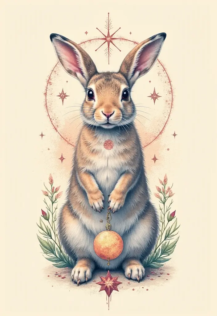 50 Rabbit Tattoo Meaning Inspirations and Cultural Symbolism - 7. Spirituality and Mysticism