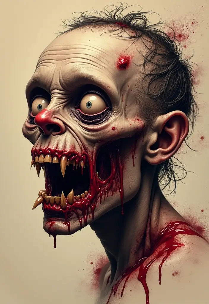 50 Shrunken Head Tattoo Designs for Bold and Edgy Styles - 7. Horror-Inspired Tattoos