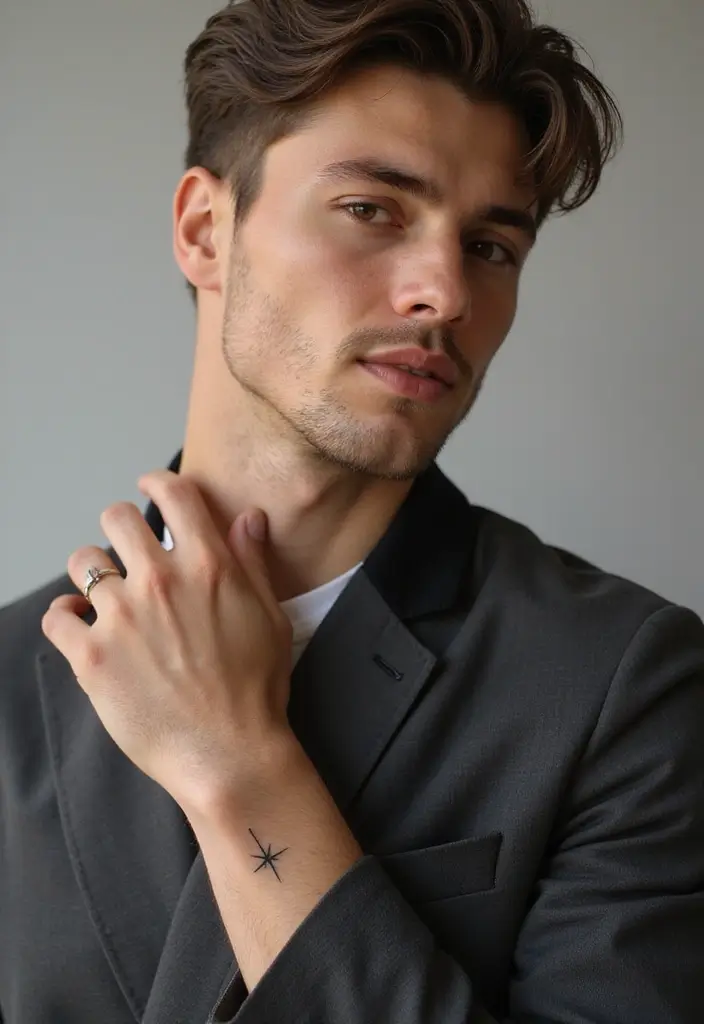 30 Star Tattoos for Men with Bold and Inspiring Ideas 7 30 Star Tattoos for Men with Bold and Inspiring Ideas - 7. Minimalist Star: Simplicity Meets Style