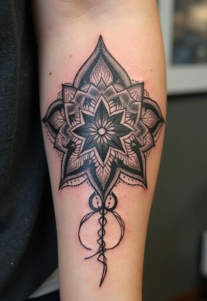 50 Stingray Tattoo Designs and Their Symbolic Meanings - 7. Mandala Stingray