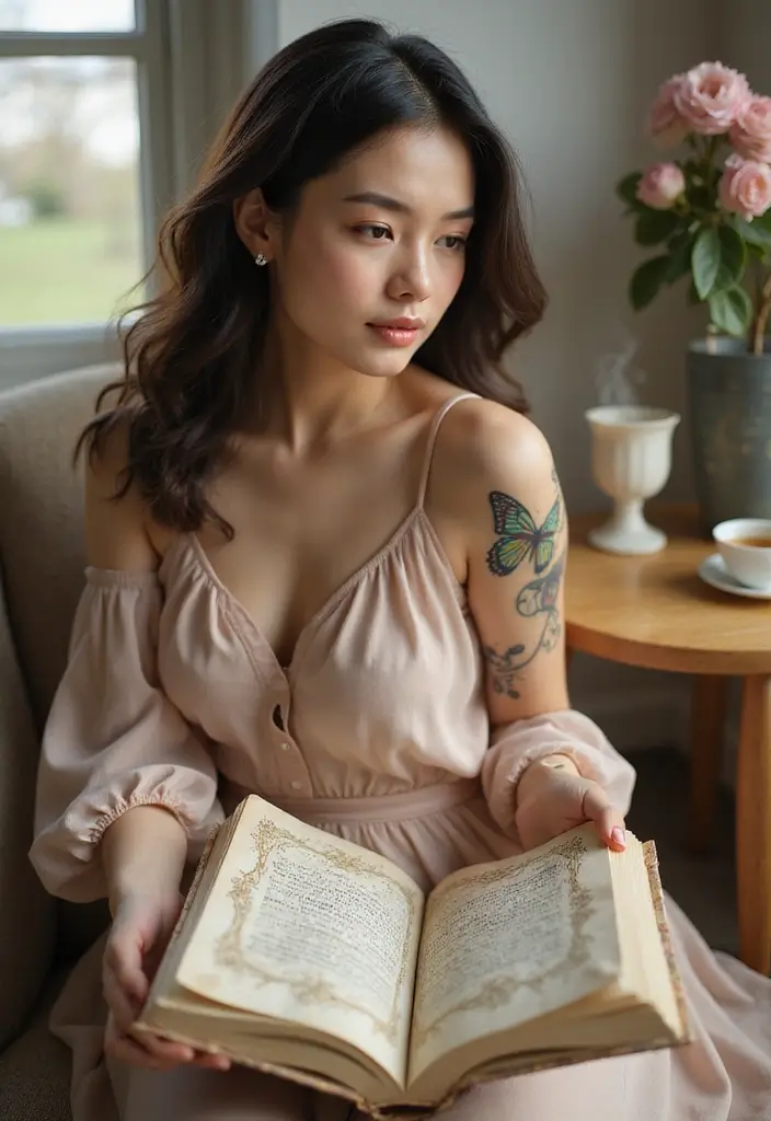 50 Beautiful Butterfly Hand Tattoos for Women: Creative Designs to Inspire Your Next Body Art 34 50 Beautiful Butterfly Hand Tattoos for Women: Creative Designs to Inspire Your Next Body Art - 34. Butterfly with a Book