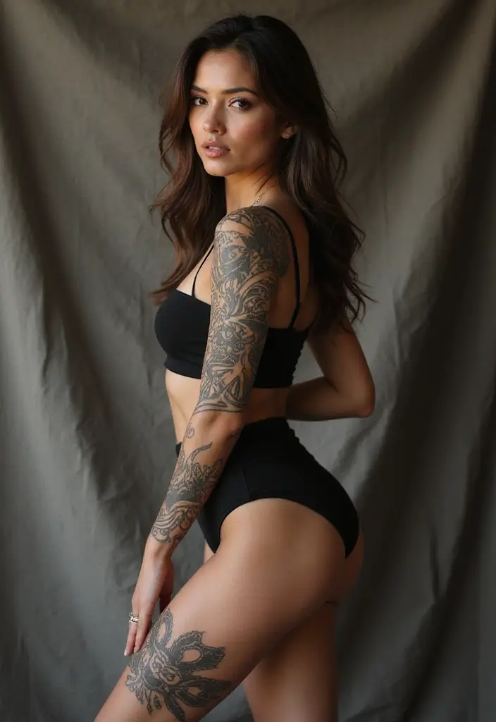 50 Above the Knee Tattoo Ideas with Unique Placement Designs 8 50 Above the Knee Tattoo Ideas with Unique Placement Designs - 8. Tribal Influences